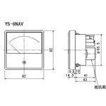 三菱電機[電圧計] YS-8NAV 300V