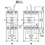 三菱電機[ノーヒューズ遮断器(ブレーカー)] NF250-CV 