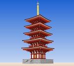室生寺3D五重塔