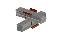 3D支保工　H300-交叉部ピース