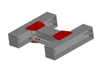 3D支保工　H350-台形プレート