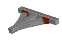 3D支保工　H350-火打受ピース60