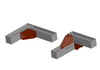 3D支保工　H350-隅部ﾌﾗｯﾄﾋﾟｰｽ