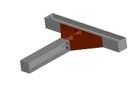 3D支保工　H400-火打ちピース