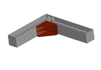 3D支保工　H400-フラットピース