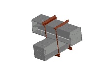 3D支保工　H400-交叉部ピース