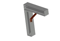 3D支保工　H400-方杖
