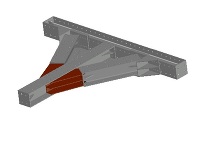 3D支保工　H250-火打受ピース30