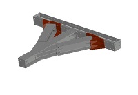 3D支保工　H250-火打受ボックス